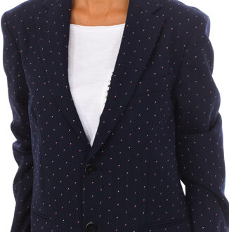 Sisley Reminiscenties blazer met lange mouwen 2DF052689 vrouw Blauw