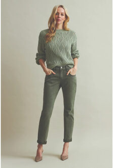 Sissy coloured denim kaki - maat S Groen