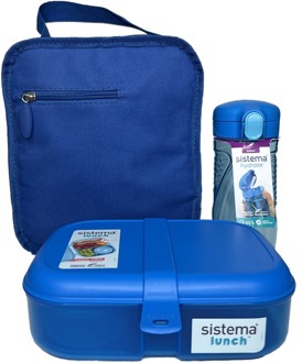 Sistema Keukengerei Sistema LunchTime Blue 3 st