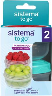 Sistema Keukengerei Sistema Portion Pod 210 ml 2 st