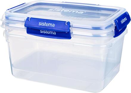 Sistema Keukengerei Sistema Rectangle Klip It Plus 3,35 L 2 st