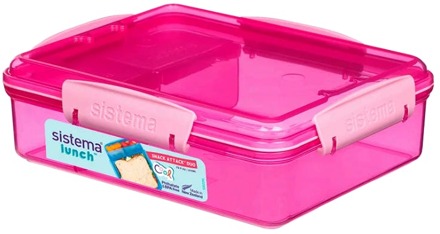 Sistema Keukengerei Sistema Snack Attack Duo Lunch 975 ml Pink 1 st