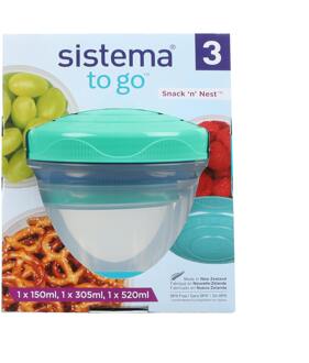 Sistema Keukengerei Sistema Stack´n Nest 3 st