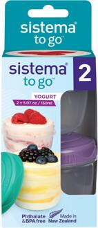 Sistema Keukengerei Sistema Yogurt To Go 150 ml 2 st