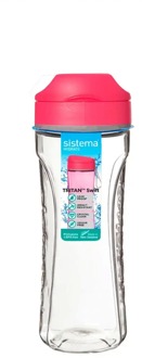Sistema Waterfles Sistema Tritan Swift Bottle 600 ml Pink 1 st
