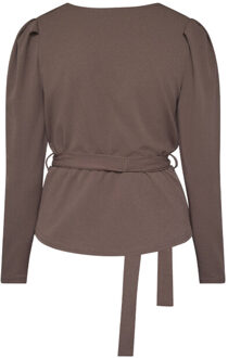 Sisters Point Blouse lange mouw 15886 nasa-ls Bruin - XS