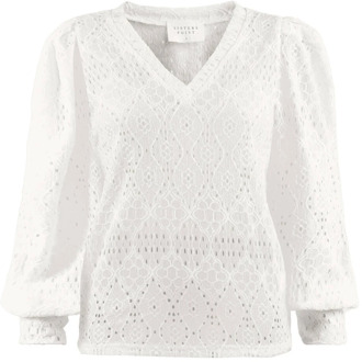 Sisters Point Lange Mouw Top Eina-V.sl1 Sisters Point , White , Dames - Xl,S,Xs