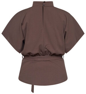 Sisters Point Top korte mouw 18806 girl-top6 Bruin - S