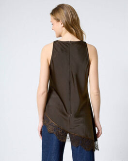 Sisters Point Top zonder mouw 19667 viol-ta - maat L Bruin