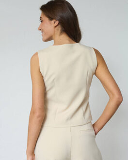 Sisters Point Vest 19450 gata-ve2 Ecru - S