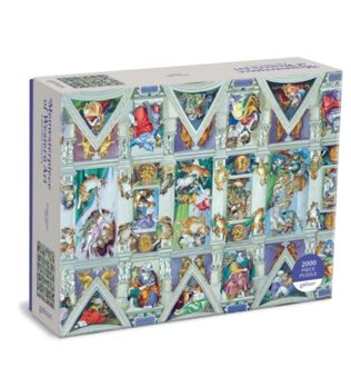 Sistine Chapel Ceiling Meowsterpiece Of Western Art 2000 Piece Puzzle - Galison