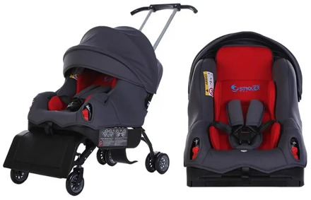Sit on Stroll 5 In 1 Baby Car Seat Stroller Convertible Car Seat Foldable Multiple Stroller Travel Baby Stroller with Car Seat