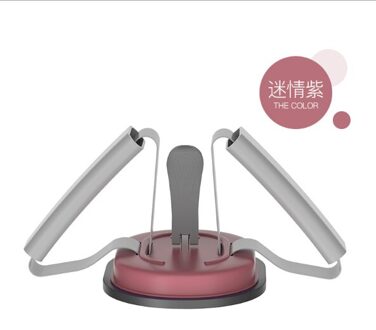 Sit Ups Assistent Apparaat Fitness Spier Training Inklapbare Draagbare Assist Home Gym Fitness Apparatuur Sit-Ups Gratis Masker Elegant paars