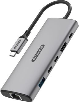 Sitecom 6 in 1 USB-C Power Delivery Multiport Adapter Dockingstation