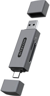 Sitecom USB-A + USB-C Stick Card Reader (104MB/s) Kaartlezer