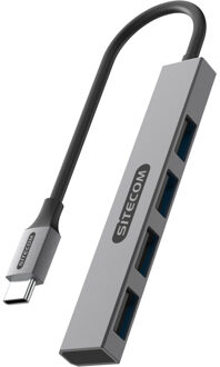 Sitecom USB-C naar 4x USB-A Nano Hub USB-hub