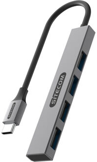 Sitecom USB-C naar 4x USB-A Nano USB-hub