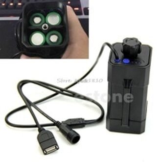 SIV 4x18650 Waterbestendig Batterij Pack Case Huis Cover Voor Fiets Lamp Rental &