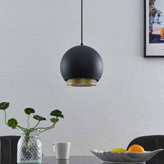 Sivanel hanglamp, 1-lamp, 25 cm zwart, goud