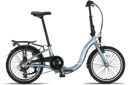 Six Vouwfiets Licht Blauw