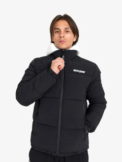 Sixth June Heren winterjas maxi pockets Zwart - S