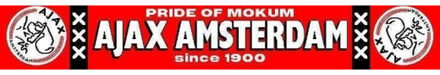 Sjaal ajax rood mokum logo