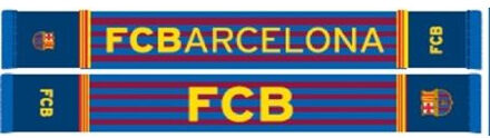 Sjaal Barcelona Blauw/rood Stripes