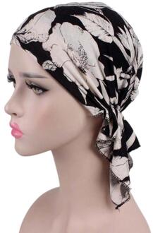Sjaal Kanker Hoed Tulband Moslim Vrouwen Mutsen Bloemenprint Beanie Hoeden Motorkap Chimio Coton Hoeden Vrouwelijke # #