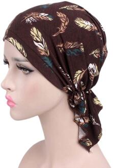 Sjaal Kanker Hoed Tulband Moslim Vrouwen Mutsen Bloemenprint Beanie Hoeden Motorkap Chimio Coton Hoeden Vrouwelijke # #