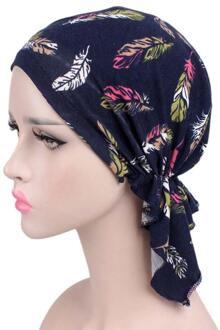 Sjaal Kanker Hoed Tulband Moslim Vrouwen Mutsen Bloemenprint Beanie Hoeden Motorkap Chimio Coton Hoeden Vrouwelijke # #