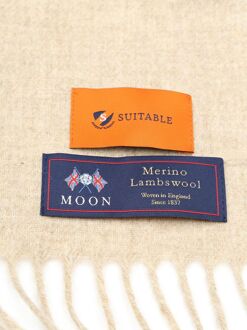 Sjaal Merino Wol Ecru - Beige