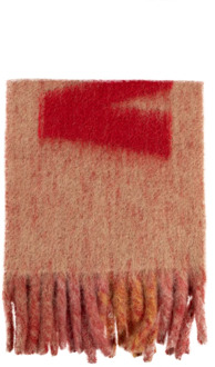 Sjaal met logo Marni , Multicolor , Dames - ONE Size