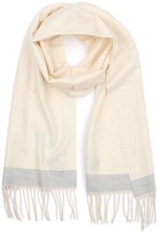 Sjaal Softfeel Ecru - Grijs