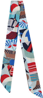 Sjaaltje met print Merel  multi - One Size,