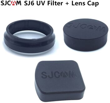 Sjcam SJ6 Accessoires Uv Filter Glas Lens + Lens Cover + Behuizing Case Lens Cover Beschermhoes Voor Sjcam SJ6 legend Camera