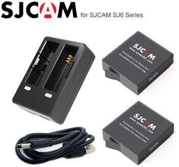 Sjcam SJ6 Legend Batterij 3.8V 1000Mah Oplaadbare Batterij + Dual Charger Voor Sjcam SJ6 Sport Actie Camera Accessoires batterij