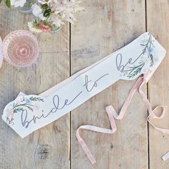 Sjerp 'Bride To Be' Floral Multikleur - Print