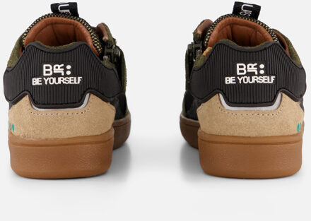 Sjors Sprinter Sneakers taupe Leer - 28,29,30,31,32,33,34