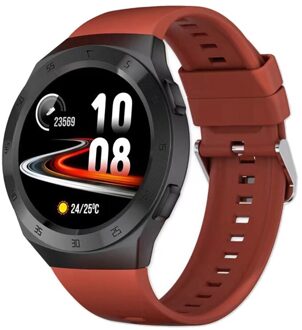 SK1 Smart Horloge Hartslagmeter Waterdicht Voor Android Ios Xiaomi rood zwart