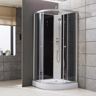 SK2401 BEAUTY COMPLETE DOUCHECABINE 90x90cm KWARTROND CABINE DE DOUCHE COMPLÈTE BEAUTÉ 90x90cm