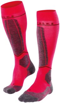 SK4 Advanced Compression Light Skisokken Dames rood - grijs - 35-36