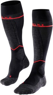 SK4 Advanced Compression Light Skisokken Dames zwart - rood - 41-42