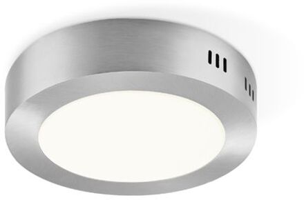 Ska LED Plafondlamp 17 cm - Mat staal Zilver