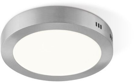 Ska LED Plafondlamp 22 cm - Mat staal Zilver