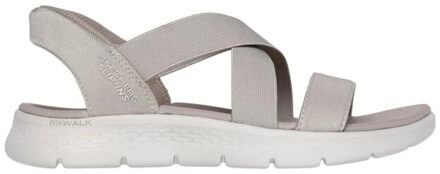Skechers 1489/tpe go walk flex sandal glimmer up taupe 3251 Beige - 40