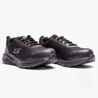 Skechers 200086EC ARCH FIT SR - RINGSTAP Veiligheidschoenen voor Mannen Zwart - maat EU 40.5 / UK 7