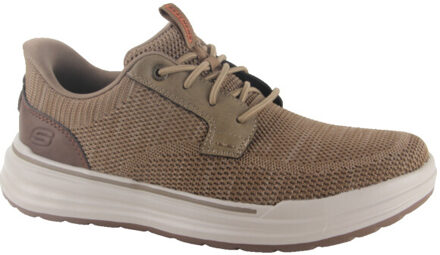 Skechers 211196 tpe heren veterschoenen sportief Beige - 41