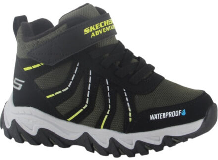 Skechers 406412l bkgr jongens klittenbandboots Zwart - 31