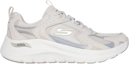 Skechers Arch Fit 2.0 Vintage Luxe Leren Dames Natuurlijke Sneakers - maat EU 39/ UK 6 Naturel