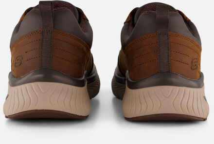 Skechers Arch Fit Crosser Sneakers bruin Leer - 40,41,42,43,44,45,46,47.5,48.5